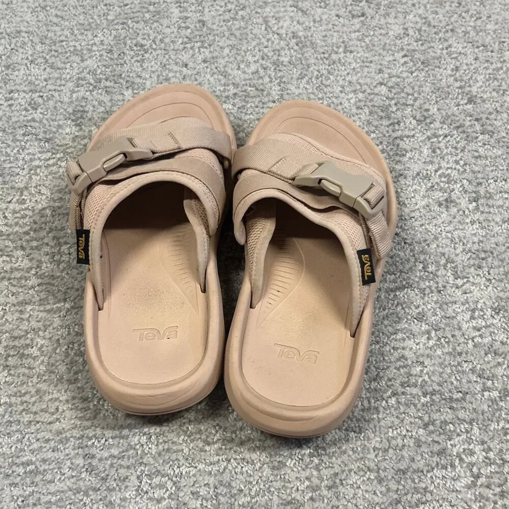 Teva Sandals Womens 7 Hurricane Verge Sporty Slip On Slide Mesh Pink Peach